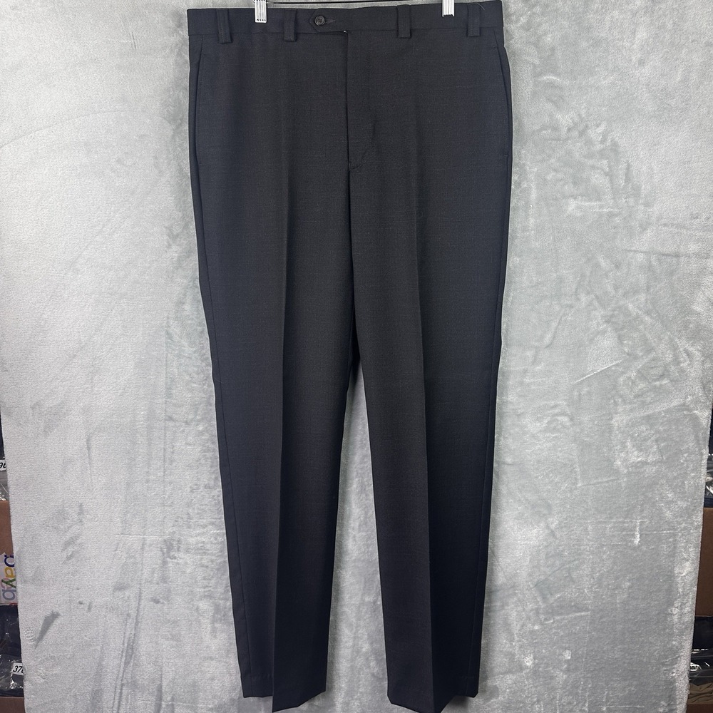 Lauren Ralph Lauren Black Wool Dress Pants Mens 36x34‎ Classic Fit Tailored